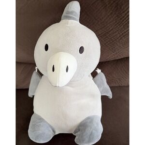 Greenbrier Gray Pterodactyl Plush Pillow Squishy Stuffed Animal 16"